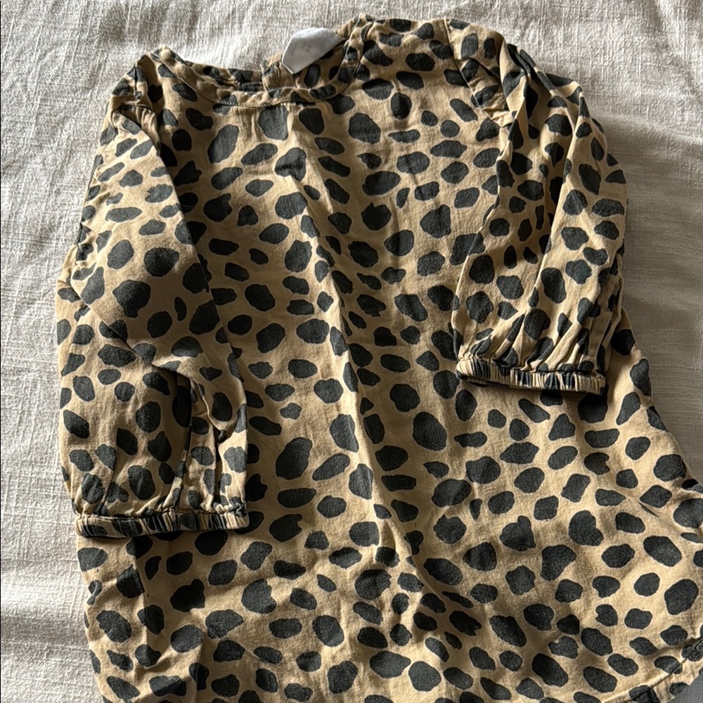 Frankie Jones Leopard Print Long Sleeve Dress